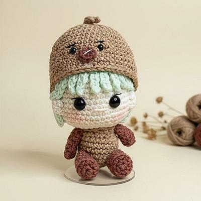 Suga BTS Amigurumi – Boneco em Crochê Inspirado no K-pop