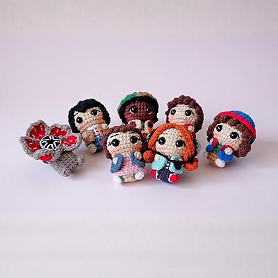 Chaveiro Stranger Things Amigurumi – Feito à Mão em Crochê