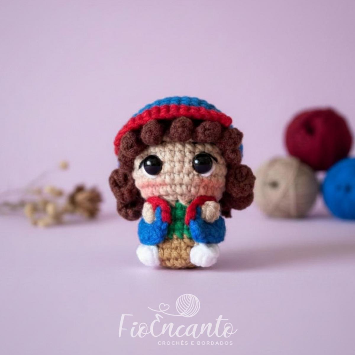 Chaveiro Stranger Things Amigurumi – Feito à Mão em Crochê — foto 2