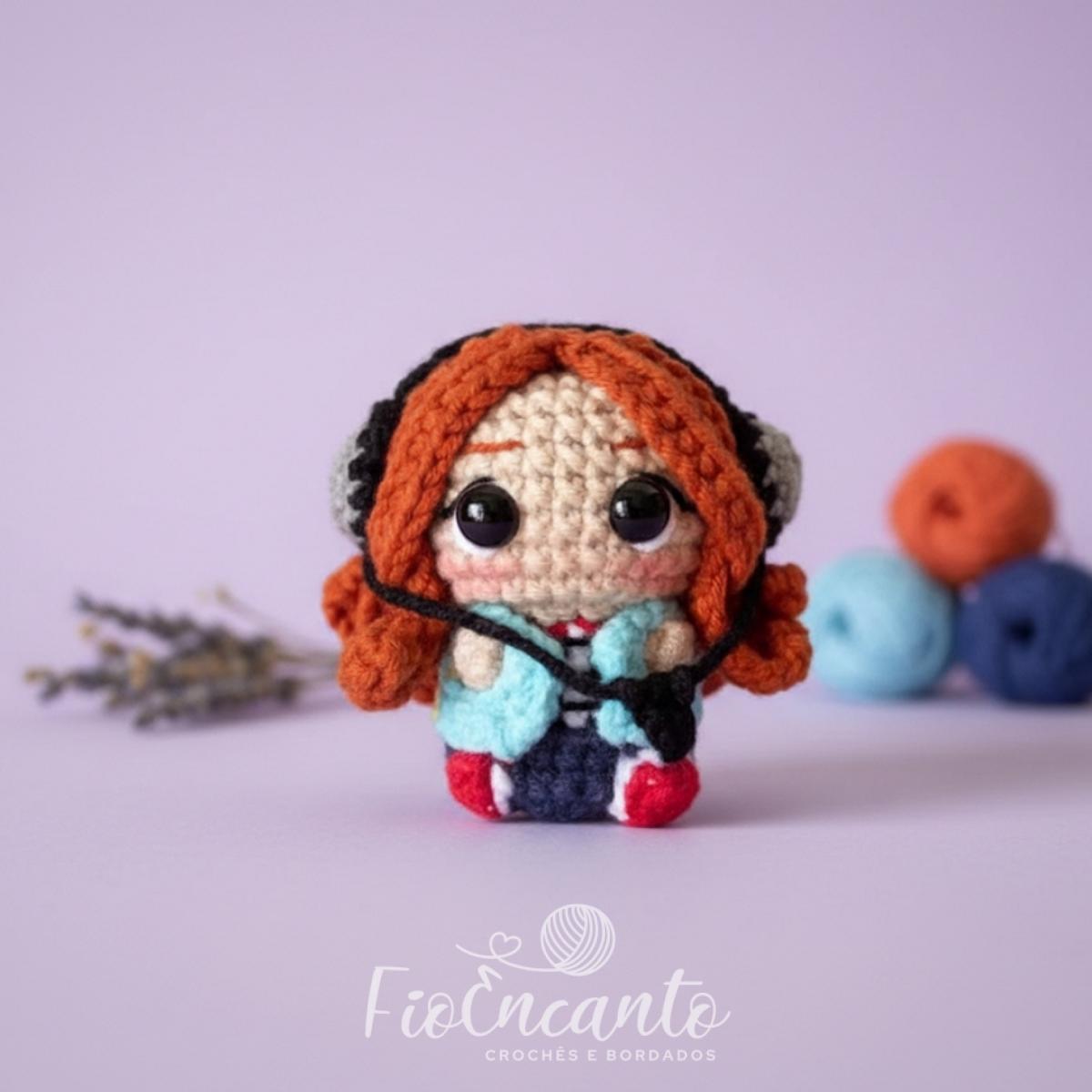 Chaveiro Stranger Things Amigurumi – Feito à Mão em Crochê — foto 7