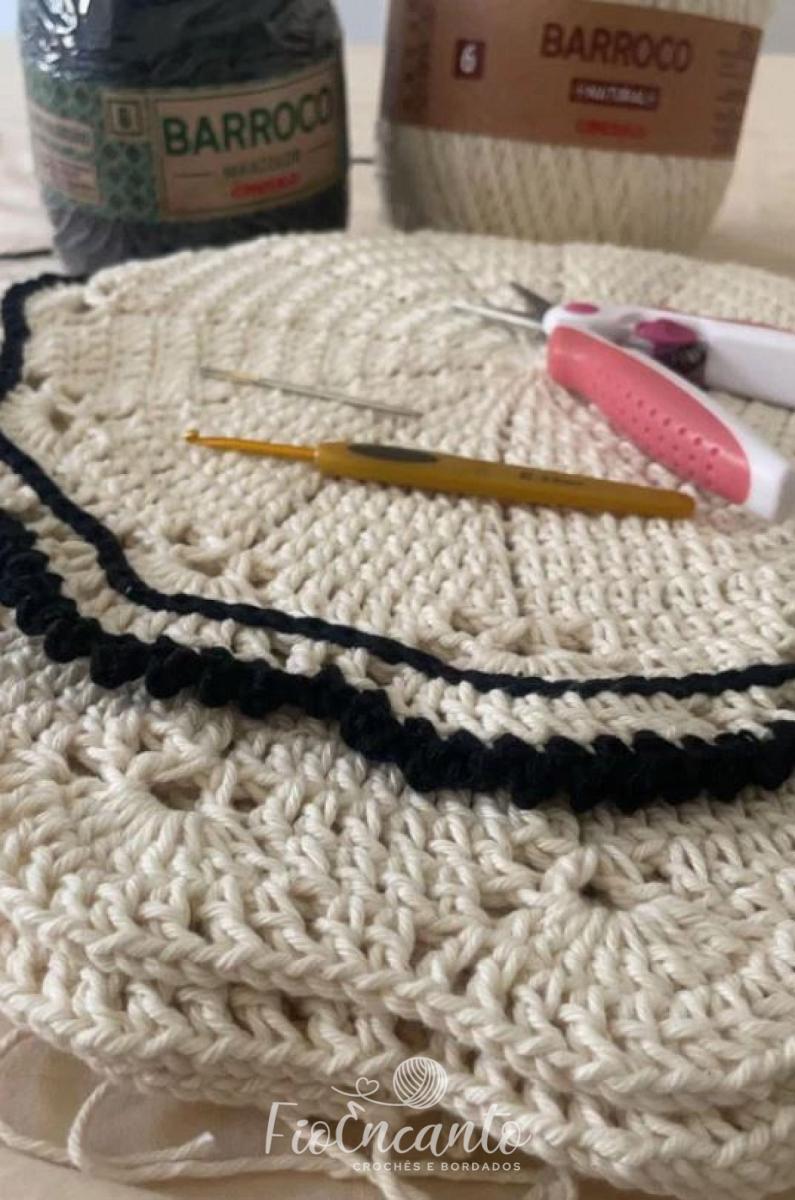 Sousplat de Crochê Artesanal – Linha 100% Algodão 6 peças — foto 3