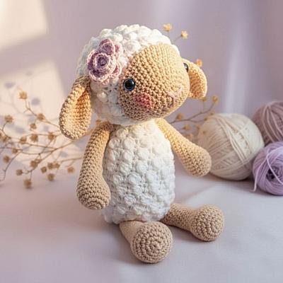 Ovelha Amigurumi – Boneca em Crochê Feita à Mão
