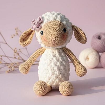Ovelha Amigurumi – Boneca em Crochê Feita à Mão - foto 2