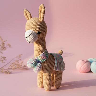 Lhama Amigurumi – Boneca em Crochê Feita à Mão - foto 2