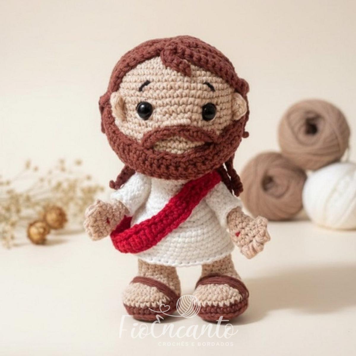 Jesus Amigurumi – Boneco em Crochê Artesanal Feito à Mão — foto 1