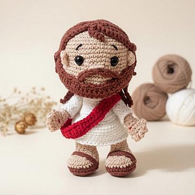 Jesus Amigurumi – Boneco em Crochê Artesanal Feito à Mão
