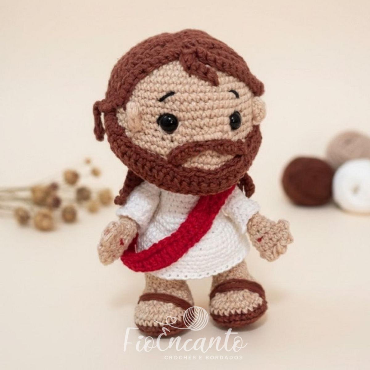 Jesus Amigurumi – Boneco em Crochê Artesanal Feito à Mão — foto 2