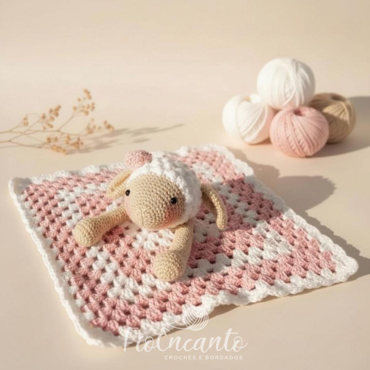 Naninha Amigurumi – Mantinha de Apego em Crochê Artesanal Feito à Mão — foto 1