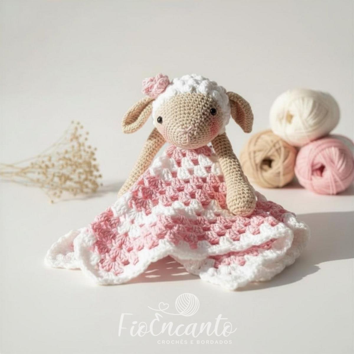 Naninha Amigurumi – Mantinha de Apego em Crochê Artesanal Feito à Mão — foto 2