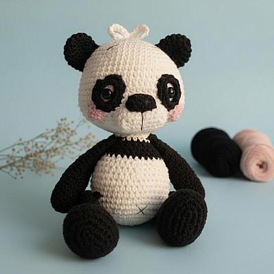Panda Amigurumi – Boneco em Crochê Artesanal Feito à Mão - foto 2