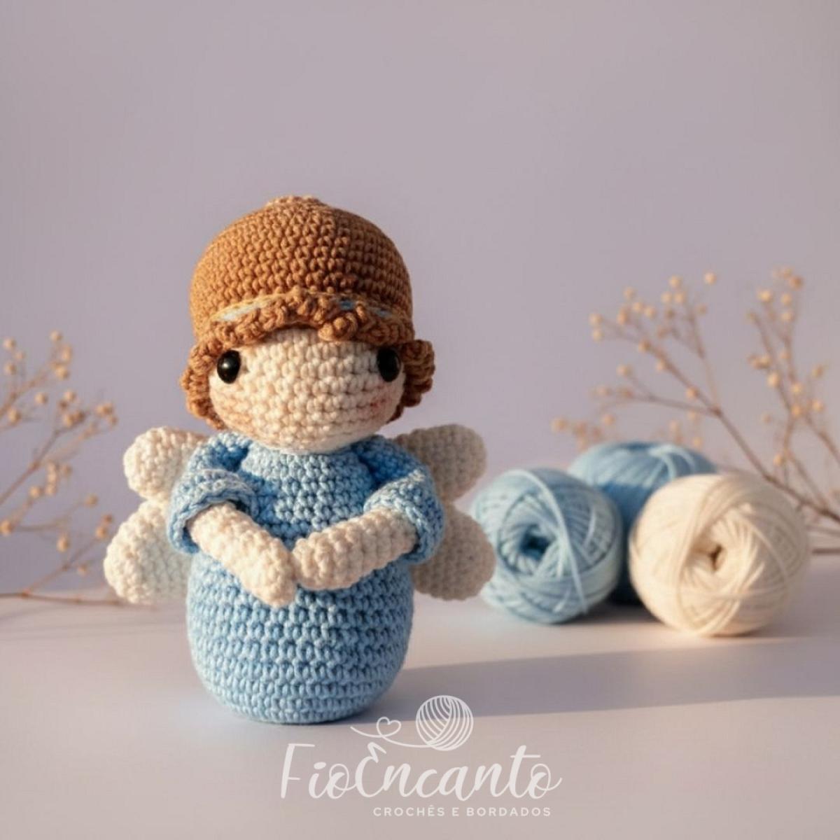 Anjinho Amigurumi – Boneco em Crochê Artesanal Feito à Mão — foto 1
