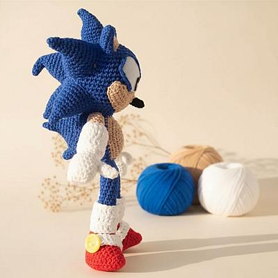 Sonic Amigurumi – Boneco em Crochê Inspirado no Personagem Feito à Mão - foto 2
