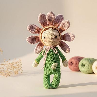 Menina Florzinha Amigurumi – Boneca em Crochê Feita à Mão