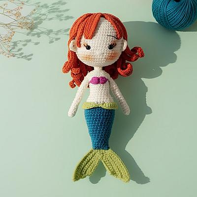 Ariel Sereia Amigurumi – Boneca em Crochê Inspirada na Pequena Sereia Disney