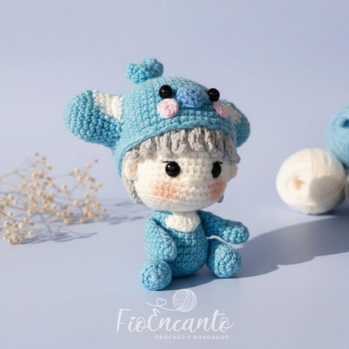 Koya BTS Amigurumi – Boneco em Crochê Inspirado no BT21 RM — foto 1