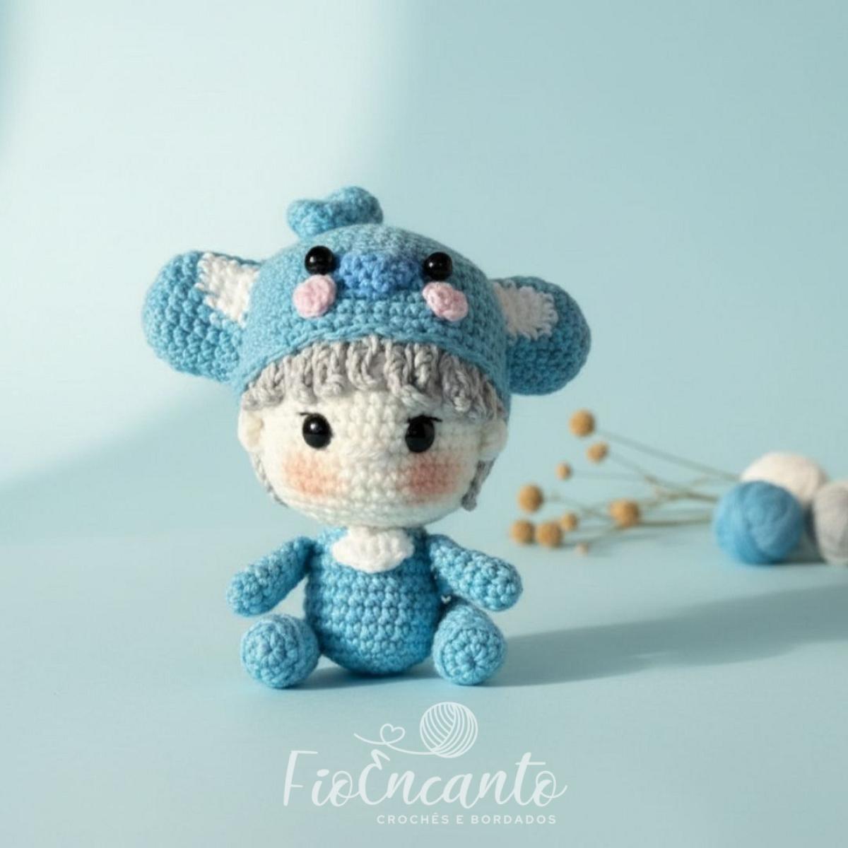 Koya BTS Amigurumi – Boneco em Crochê Inspirado no BT21 RM — foto 2