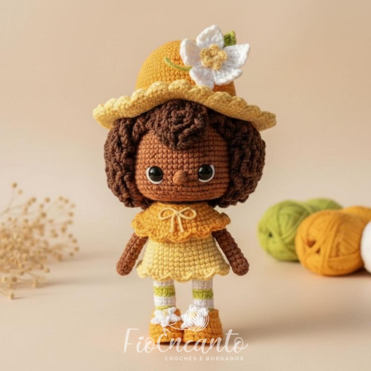 Laranjinha Turma da Moranguinho Amigurumi – Boneca em Crochê Feita à Mão — foto 1