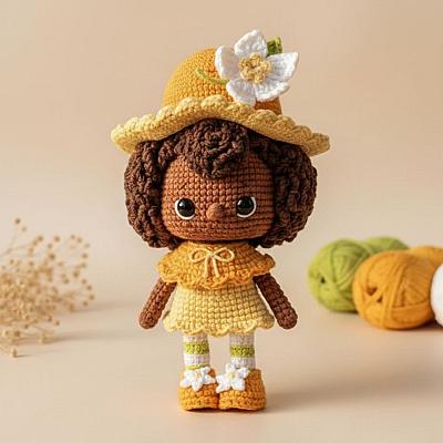 Laranjinha Turma da Moranguinho Amigurumi – Boneca em Crochê Feita à Mão