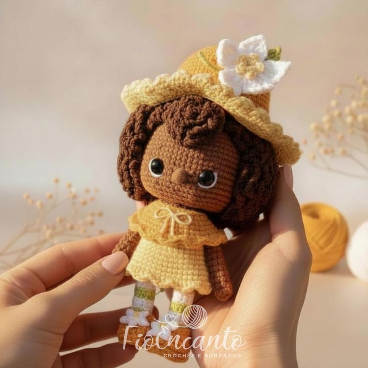 Laranjinha Turma da Moranguinho Amigurumi – Boneca em Crochê Feita à Mão — foto 2