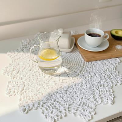 Toalha Rendada em Crochê Artesanal – Decoração de Mesa Feita à Mão
