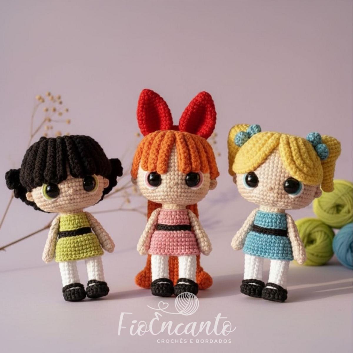 Meninas Superpoderosas Amigurumi – Florzinha, Lindinha e Docinho em Crochê — foto 1