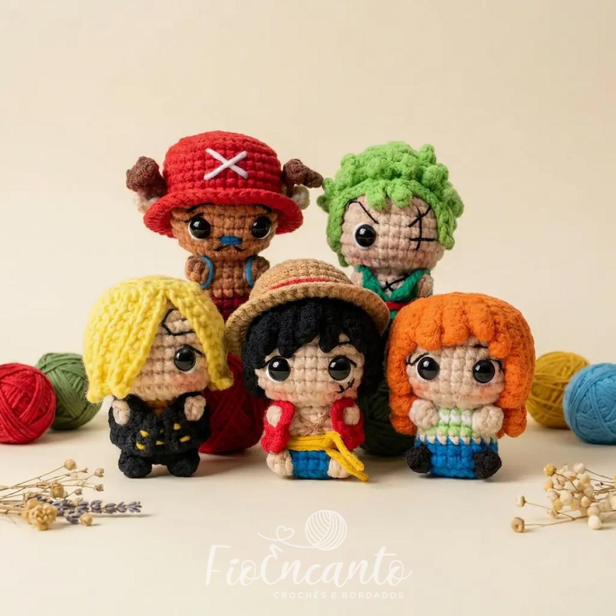 Chaveiro - One Piece - Zoro, Sanji, Luffy, Nami e Chopper — foto 1
