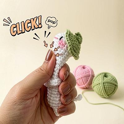 Furão Amigurumi Anti Estresse Tic Tac Artesanal 12cm