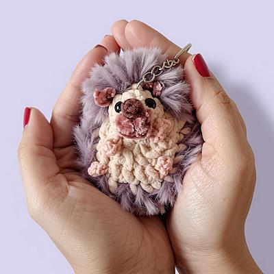 Chaveiro Ouriço Fofinho e Compacto para Acessórios 10cm | Fio Encanto - foto 2