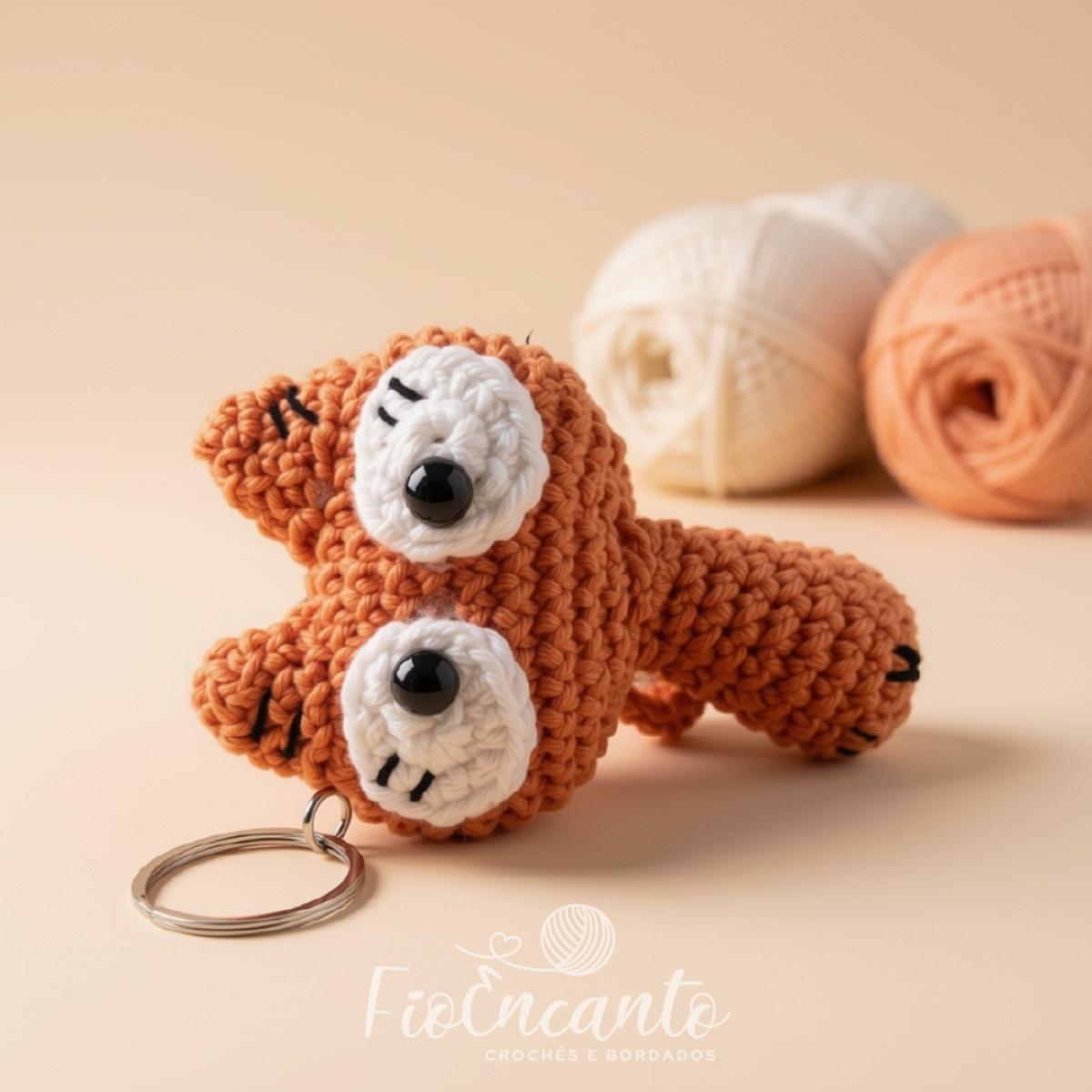 Chaveiro de Gatinho em Crochê Amigurumi Fofinho e Delicado | Fio Encanto — foto 5
