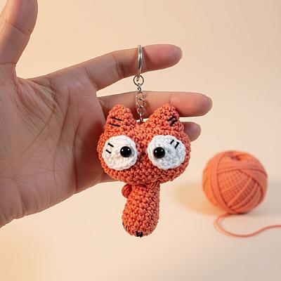 Chaveiro de Gatinho em Crochê Amigurumi Fofinho e Delicado | Fio Encanto
