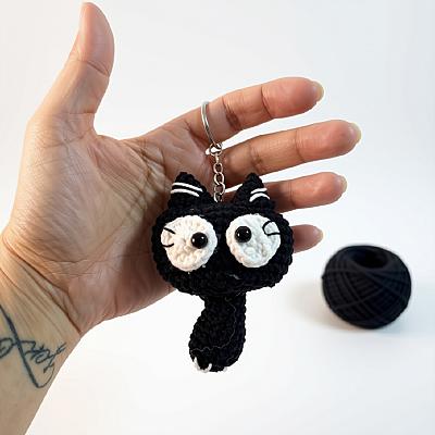 Chaveiro de Gatinho em Crochê Amigurumi Fofinho e Delicado | Fio Encanto - foto 2