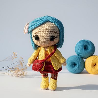 Coraline Jones Amigurumi - A Aventureira de Olhos Curiosos | Fio Encanto