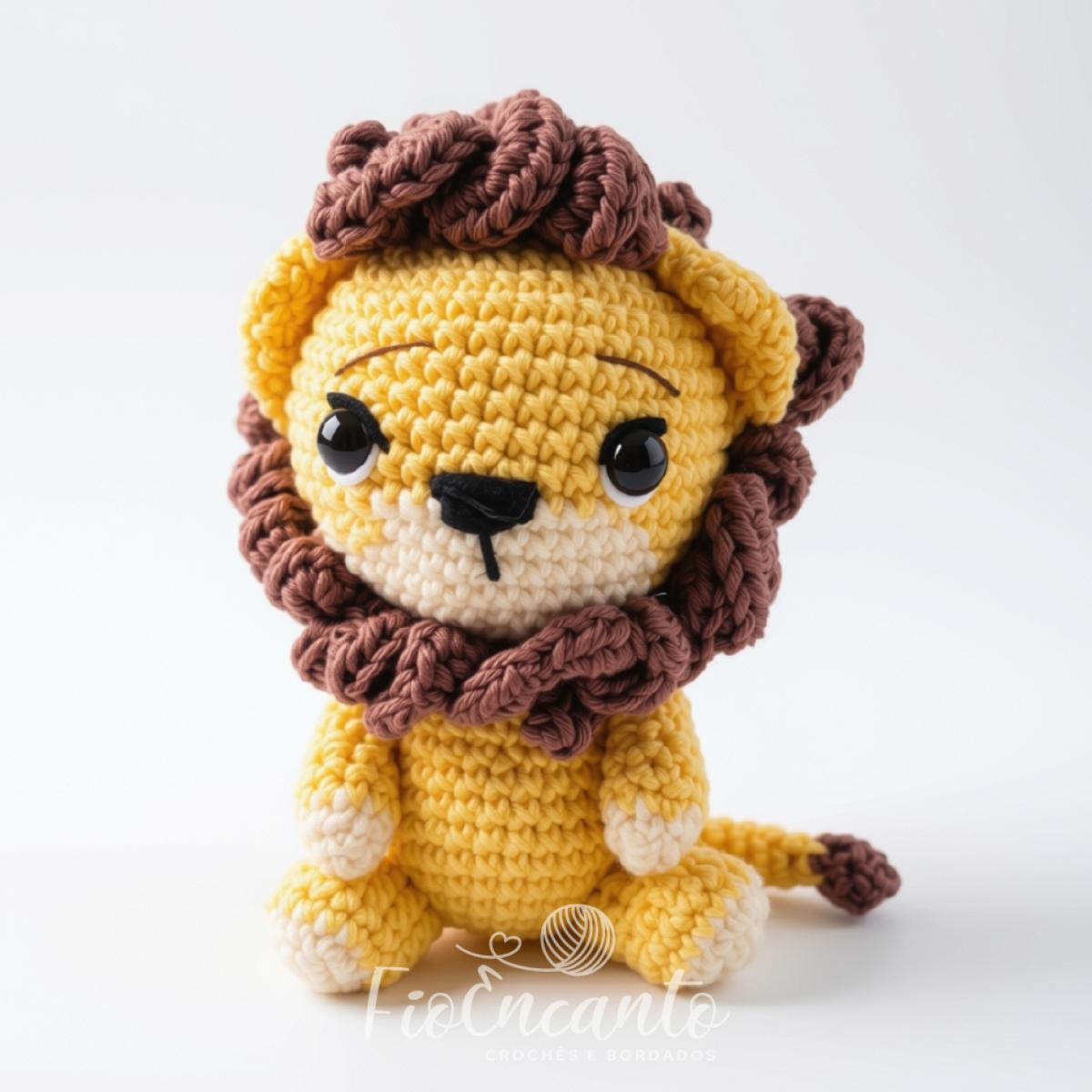 Leãozinho Bebê em Crochê Amigurumi 11 cm  | Fio Encanto — foto 1