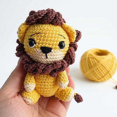 Leãozinho Bebê em Crochê Amigurumi 11 cm  | Fio Encanto - foto 2