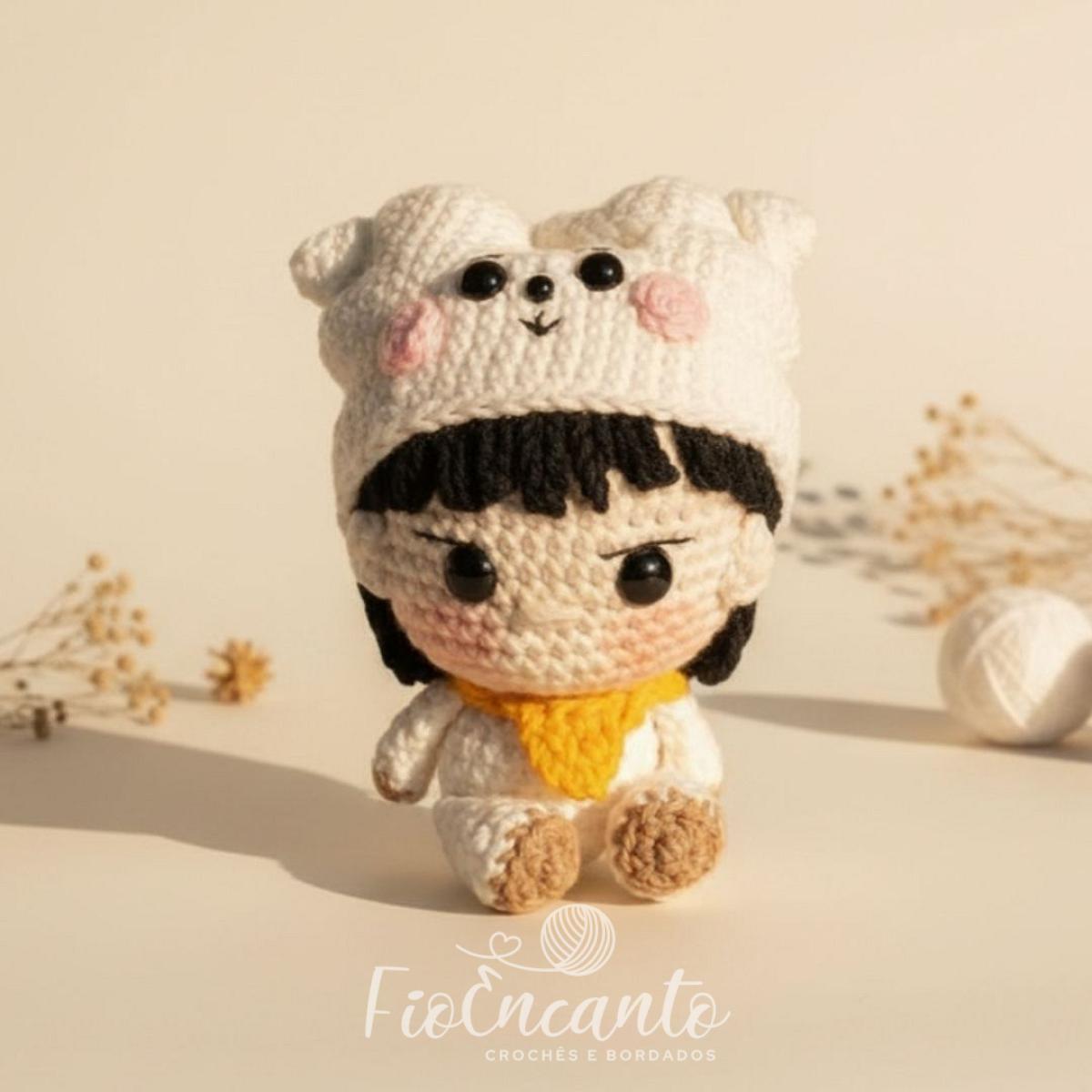 Jin BTS Amigurumi – Boneco em Crochê Inspirado no K-pop — foto 1