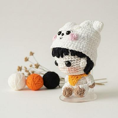 Jin BTS Amigurumi – Boneco em Crochê Inspirado no K-pop - foto 2