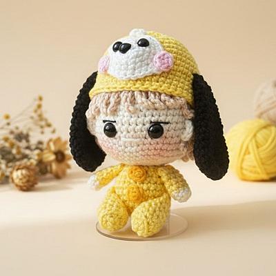 Jimin BTS Amigurumi – Boneco em Crochê Inspirado no K-pop