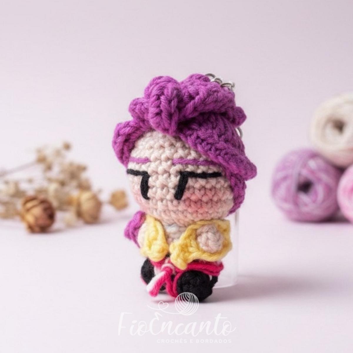 Chaveiro Guerreiras KPop Artesanal em Crochê Feito à Mão | Fio Encanto — foto 2