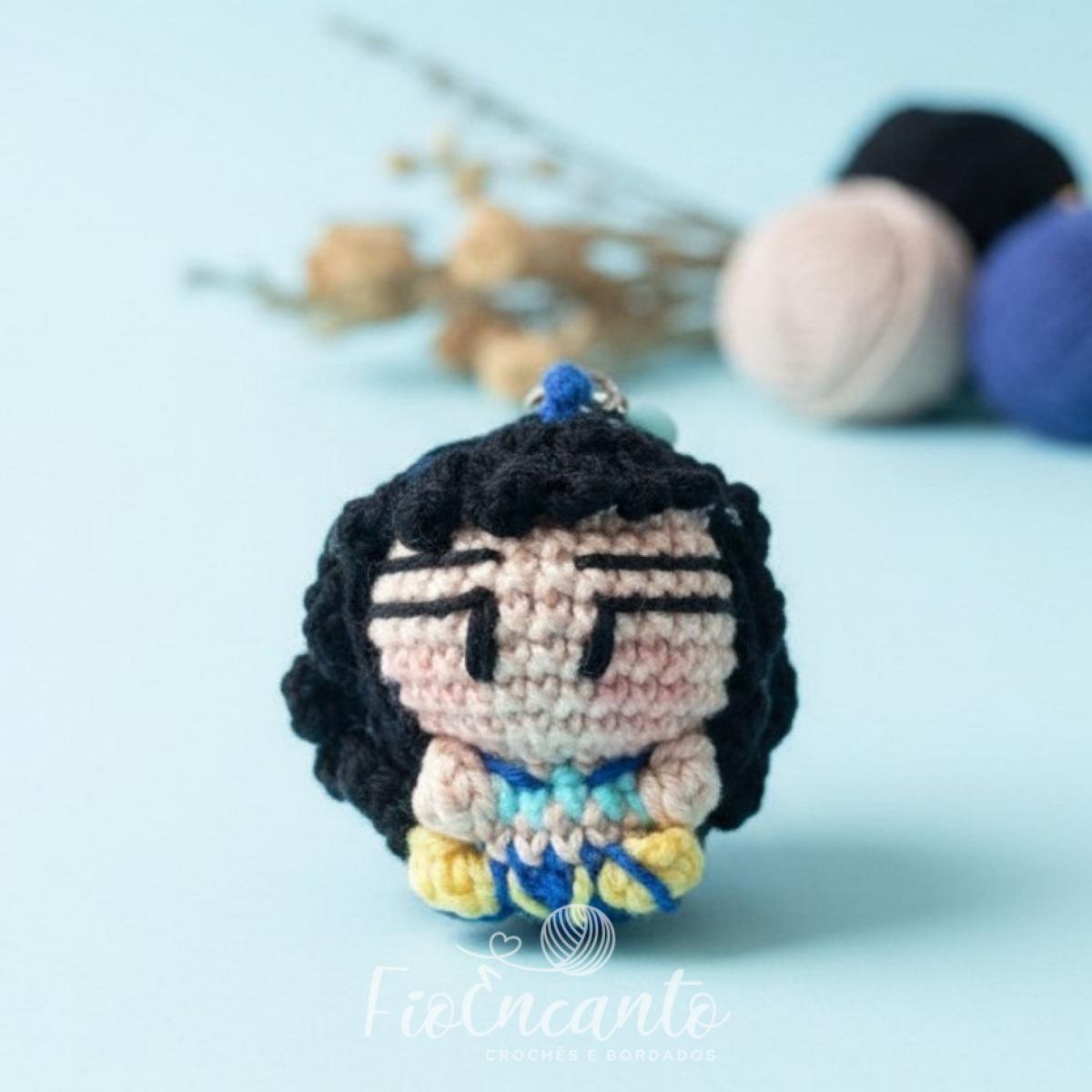 Chaveiro Guerreiras KPop Artesanal em Crochê Feito à Mão | Fio Encanto — foto 4