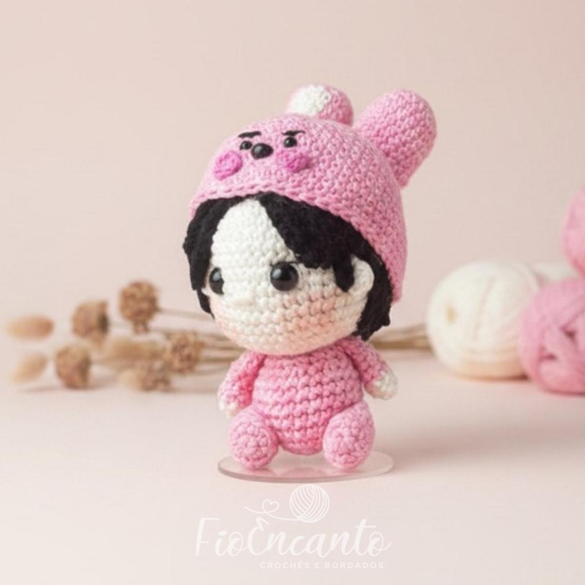 Jungkook BTS Amigurumi – Boneco em Crochê Inspirado no K-pop — foto 3