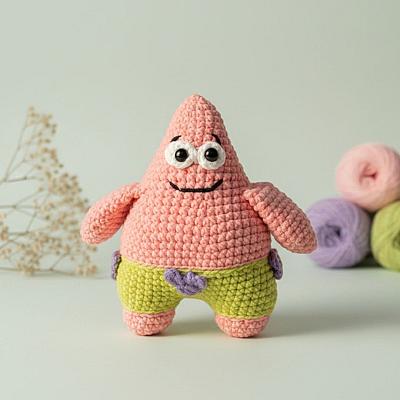 Patrick Estrela Amigurumi – Boneco em Crochê Inspirado no Personagem