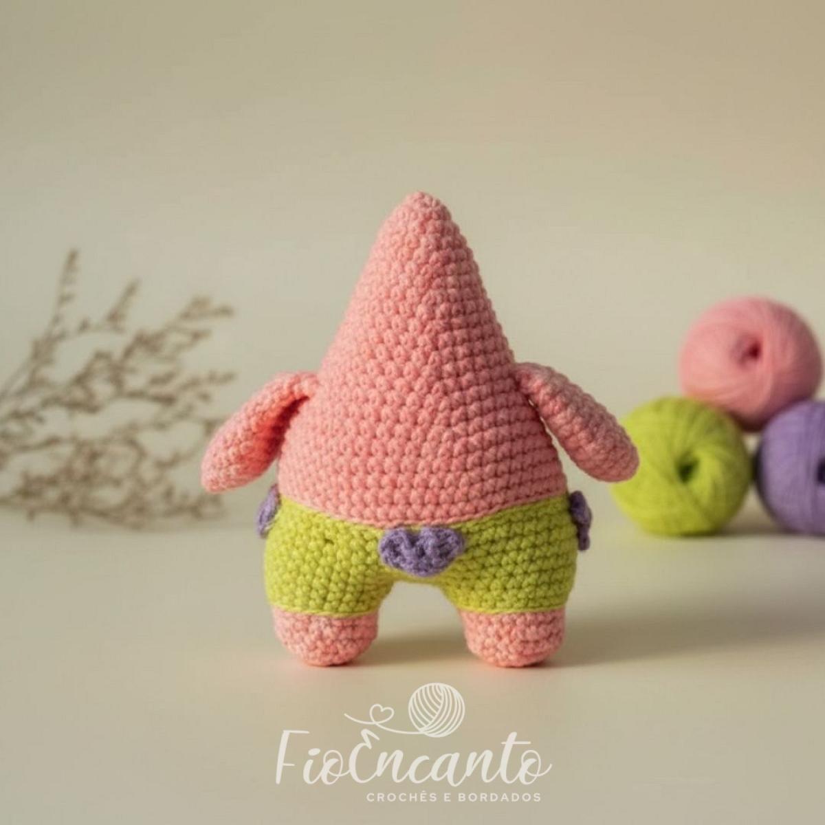 Patrick Estrela Amigurumi – Boneco em Crochê Inspirado no Personagem — foto 2