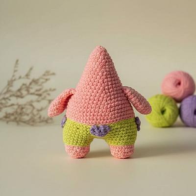 Patrick Estrela Amigurumi – Boneco em Crochê Inspirado no Personagem - foto 2